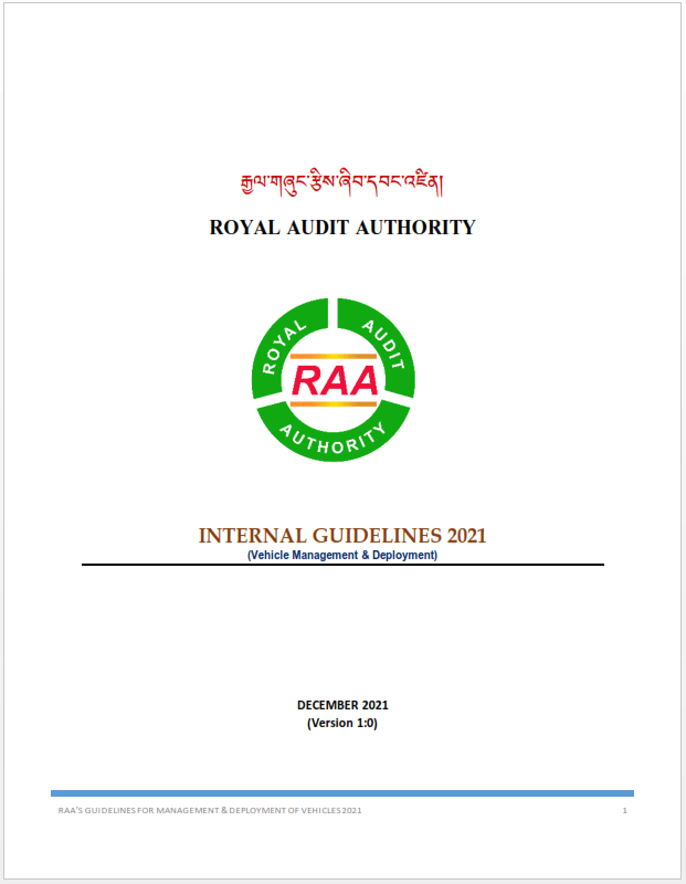 internal guidelines 2021